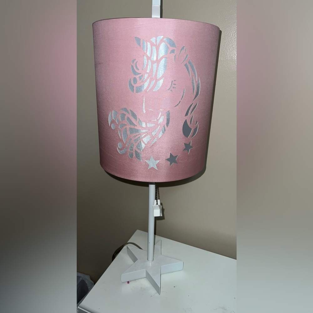 Girls Unicorn night stand lamp